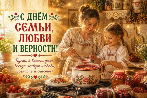 картинки и открытки с днем семьи любви и верности с надписями