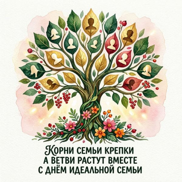 прикольная картинка про идеальную семью